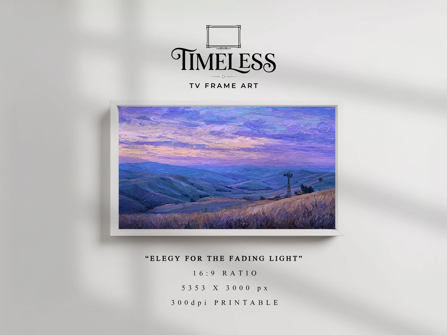 Green Landscape TV Frame Art | pastoral view Digital Download for Samsung Frame TV, Horizontal Wall Art Print