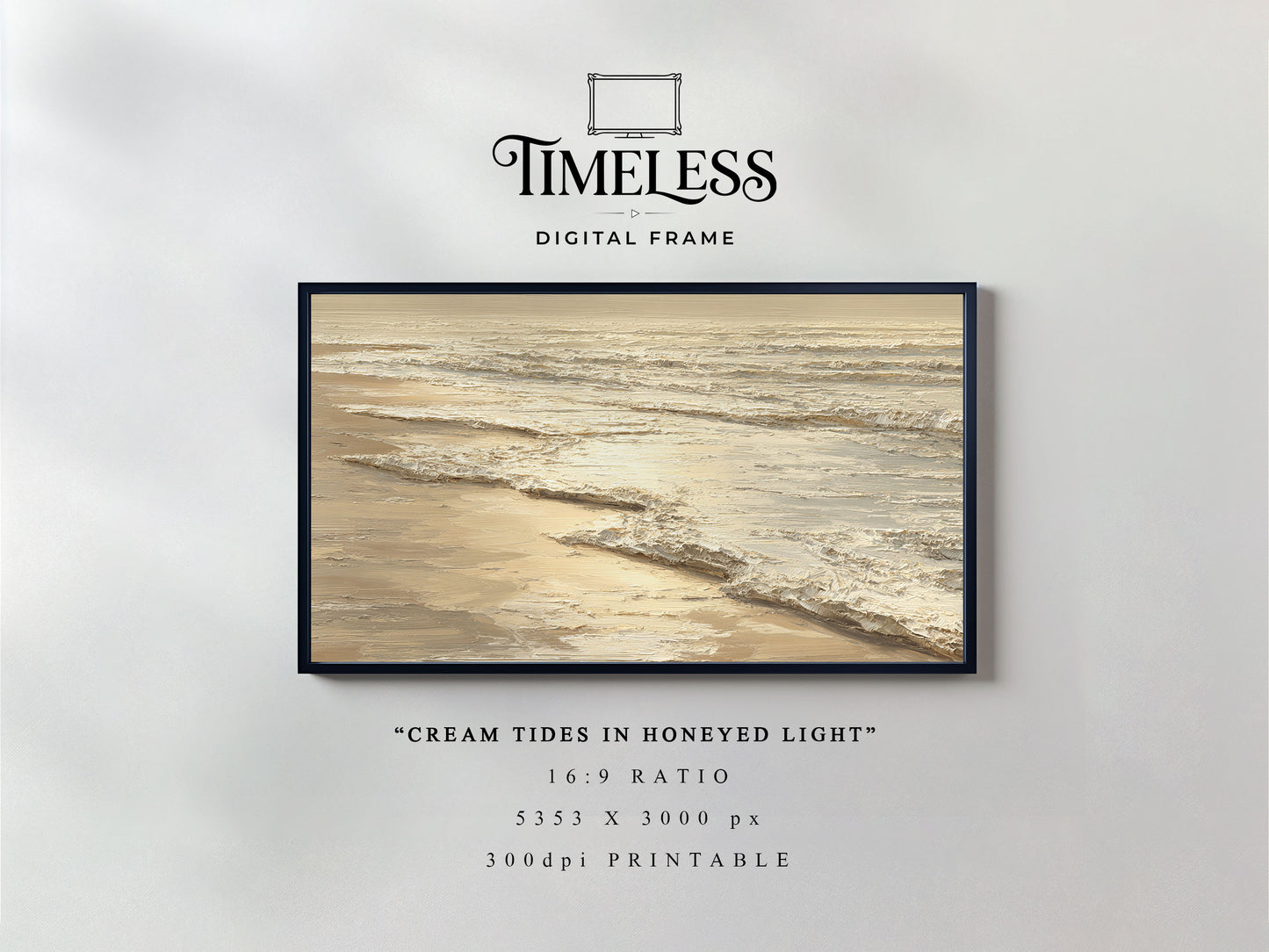 Sunset Coast Seascape ocean horizon #188 | Digital Download for Samsung Frame TV, Horizontal Wall Art Print