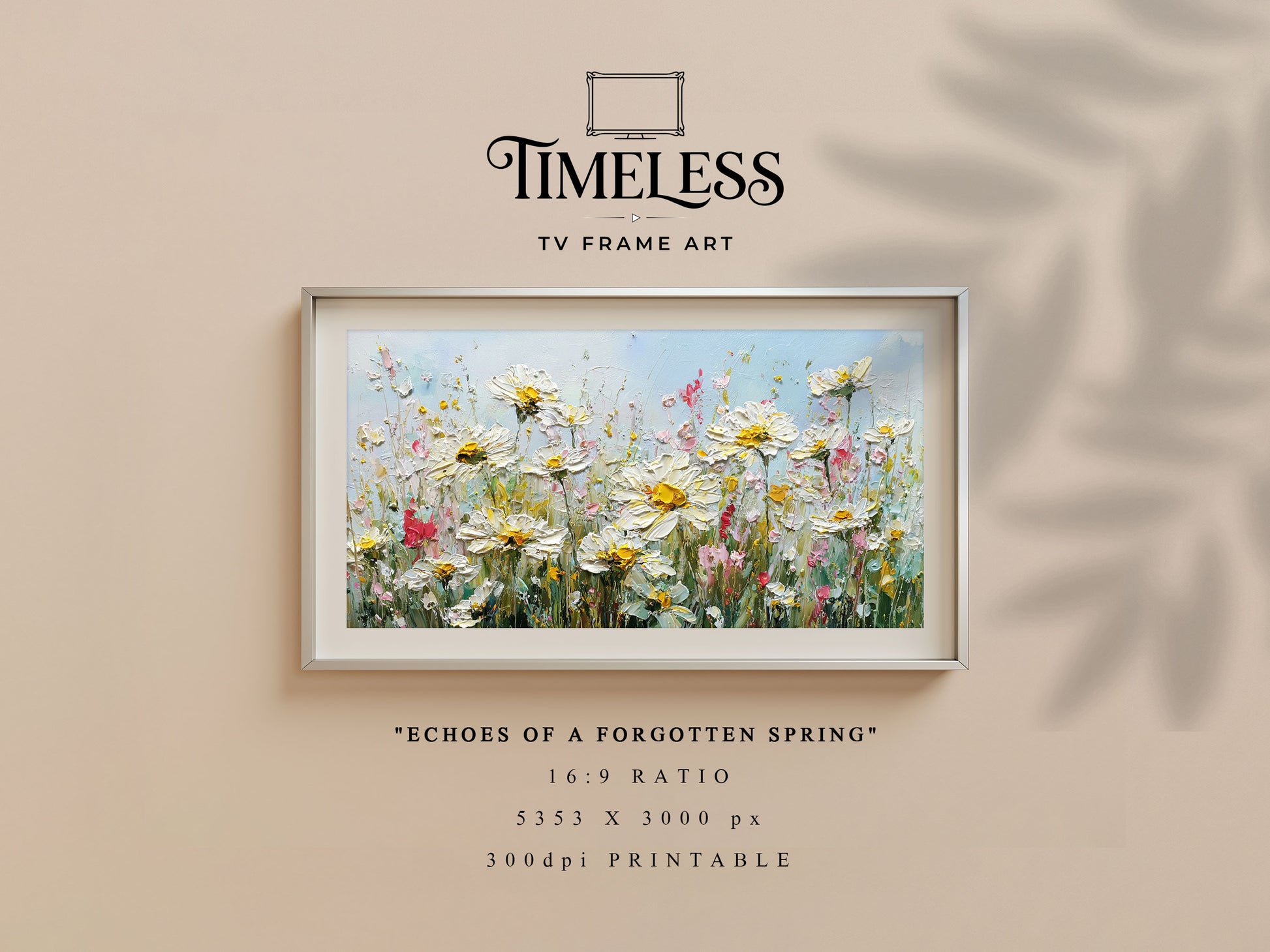 Soft Pastel Meadow TV Frame Art | Echoes of a Forgotten Spring | TV frame art
