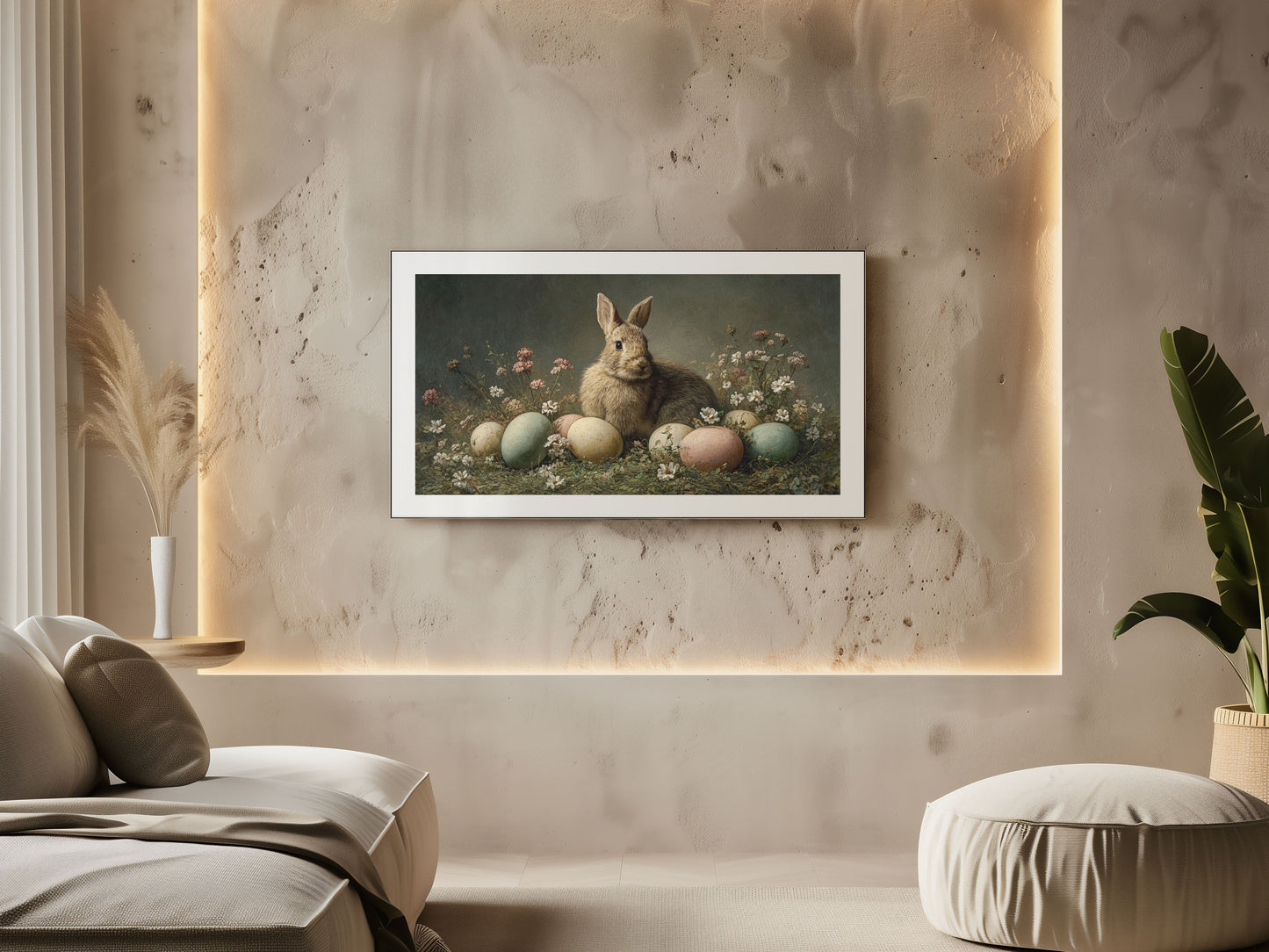The Wild Rabbit's Secret and the Pastel Treasures #17 | Digital TV Frame Art