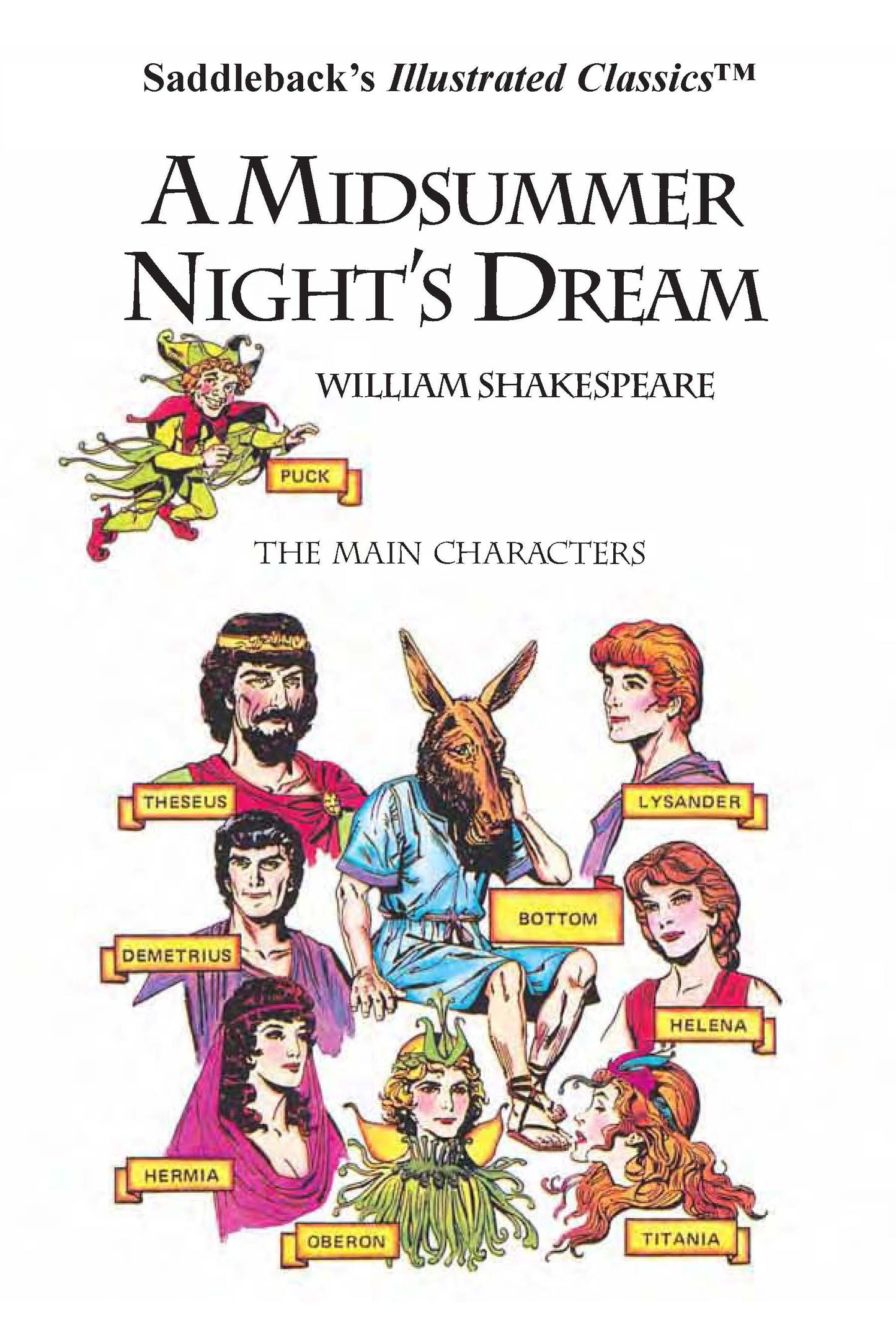 A Midsummer Night's Dream: Shakespeare Illustrated Graphic Novel for Kids & Beginners (PDF)