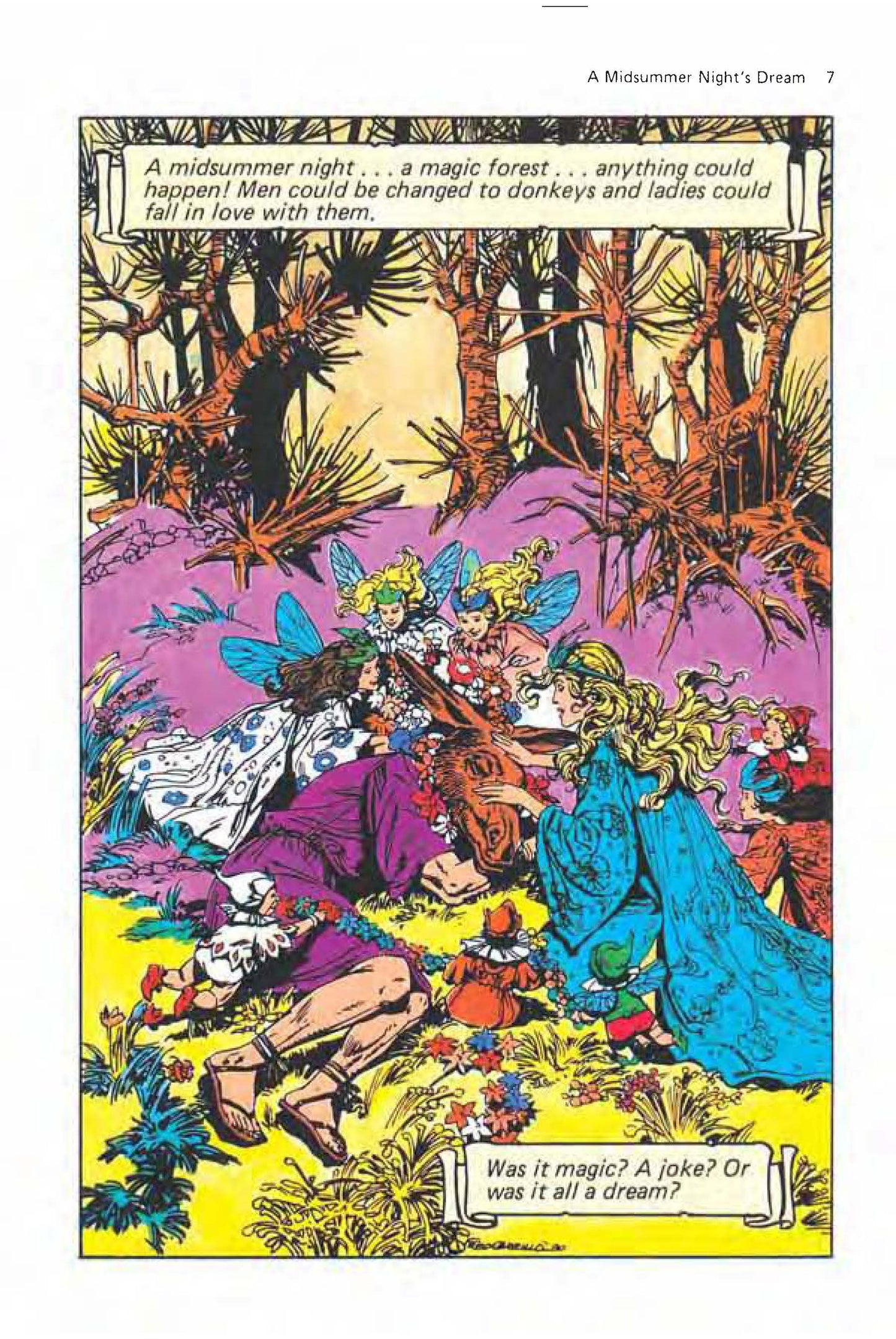 A Midsummer Night's Dream: Shakespeare Illustrated Graphic Novel for Kids & Beginners (PDF)