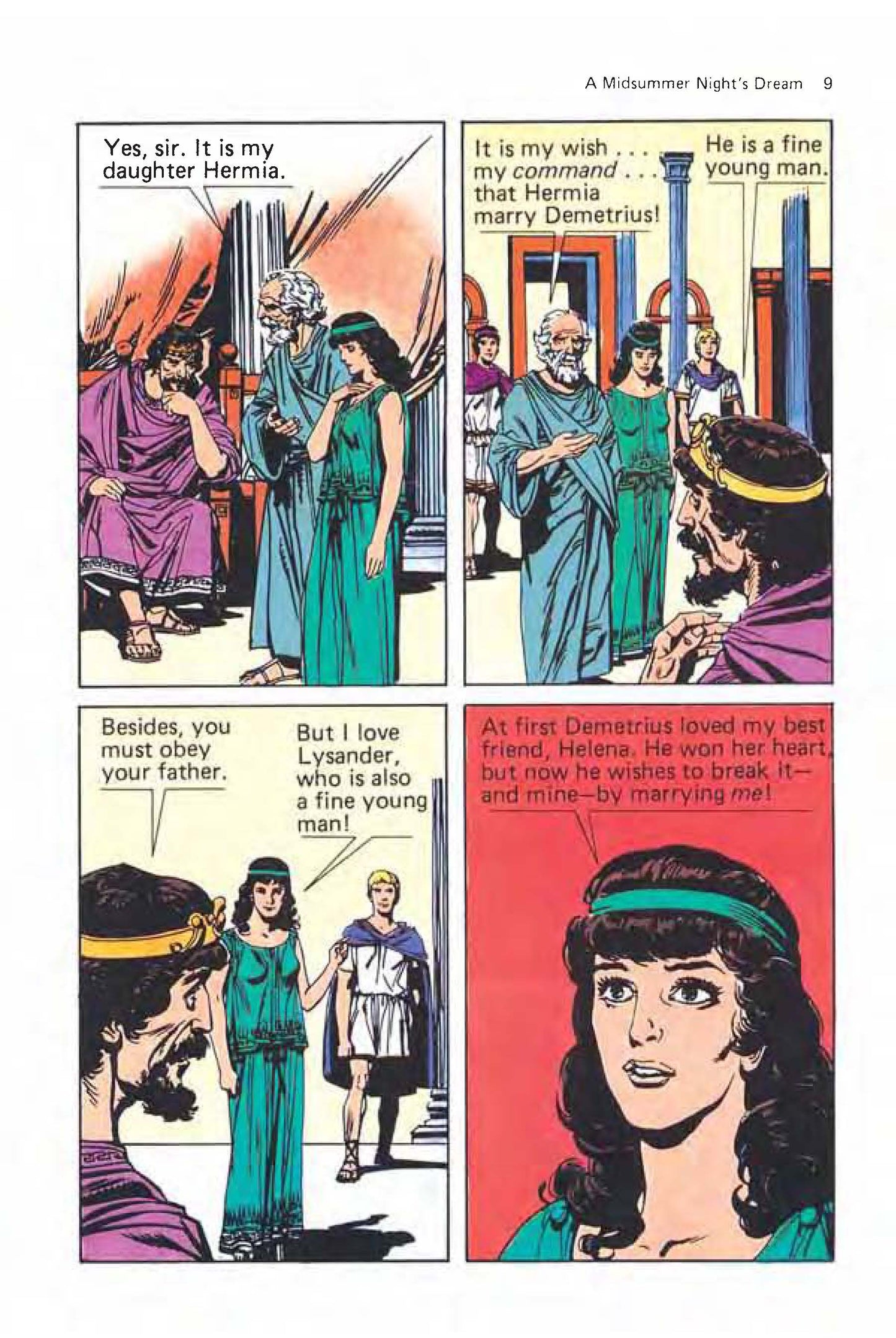 A Midsummer Night's Dream: Shakespeare Illustrated Graphic Novel for Kids & Beginners (PDF)