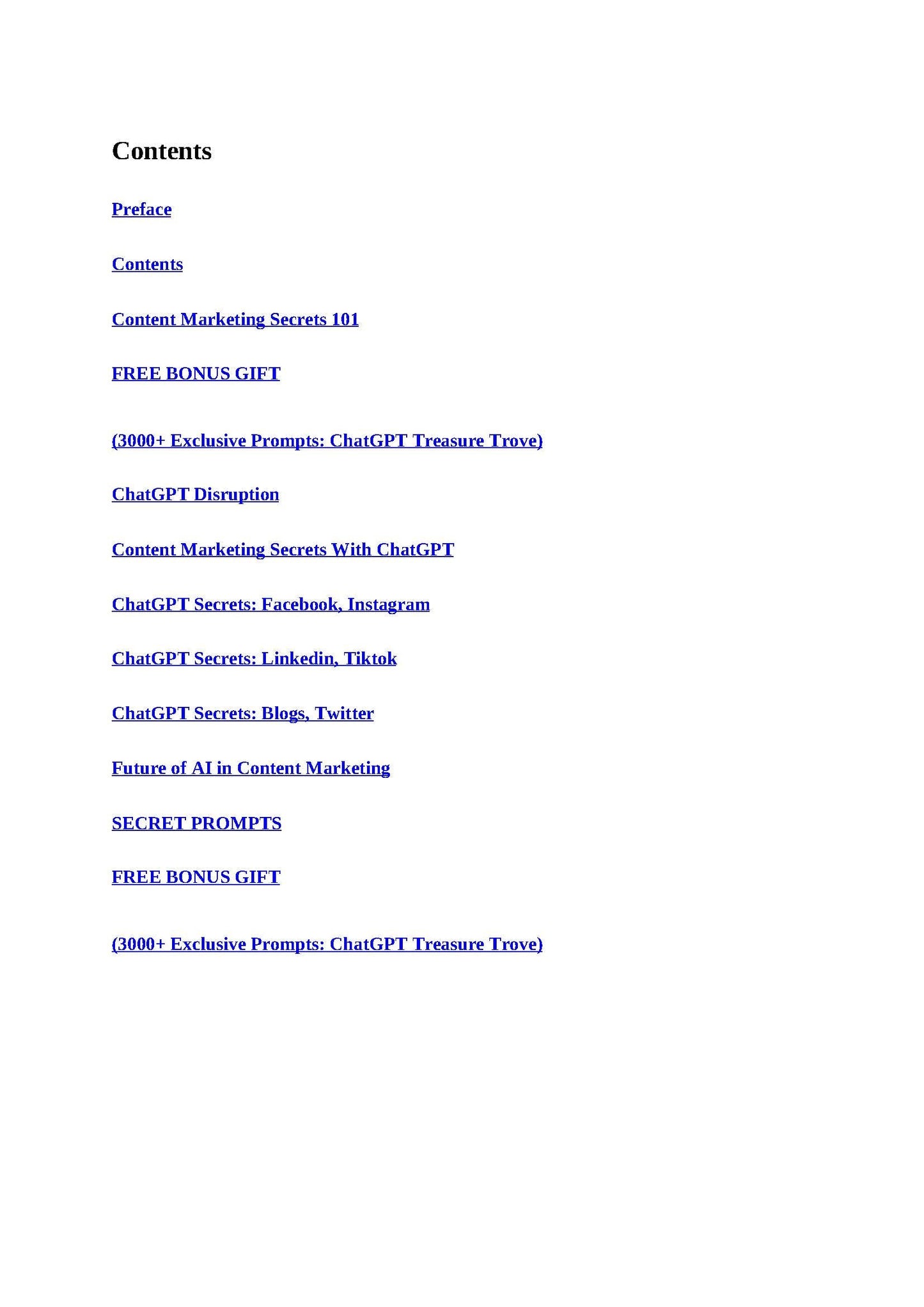 AI Prompt Secrets for Content Marketing: 3,000+ Prompts for Marketers, Influencers & Entrepreneurs (PDF)