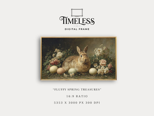 Fluffy Spring Treasures #18 | Digital TV Frame Art