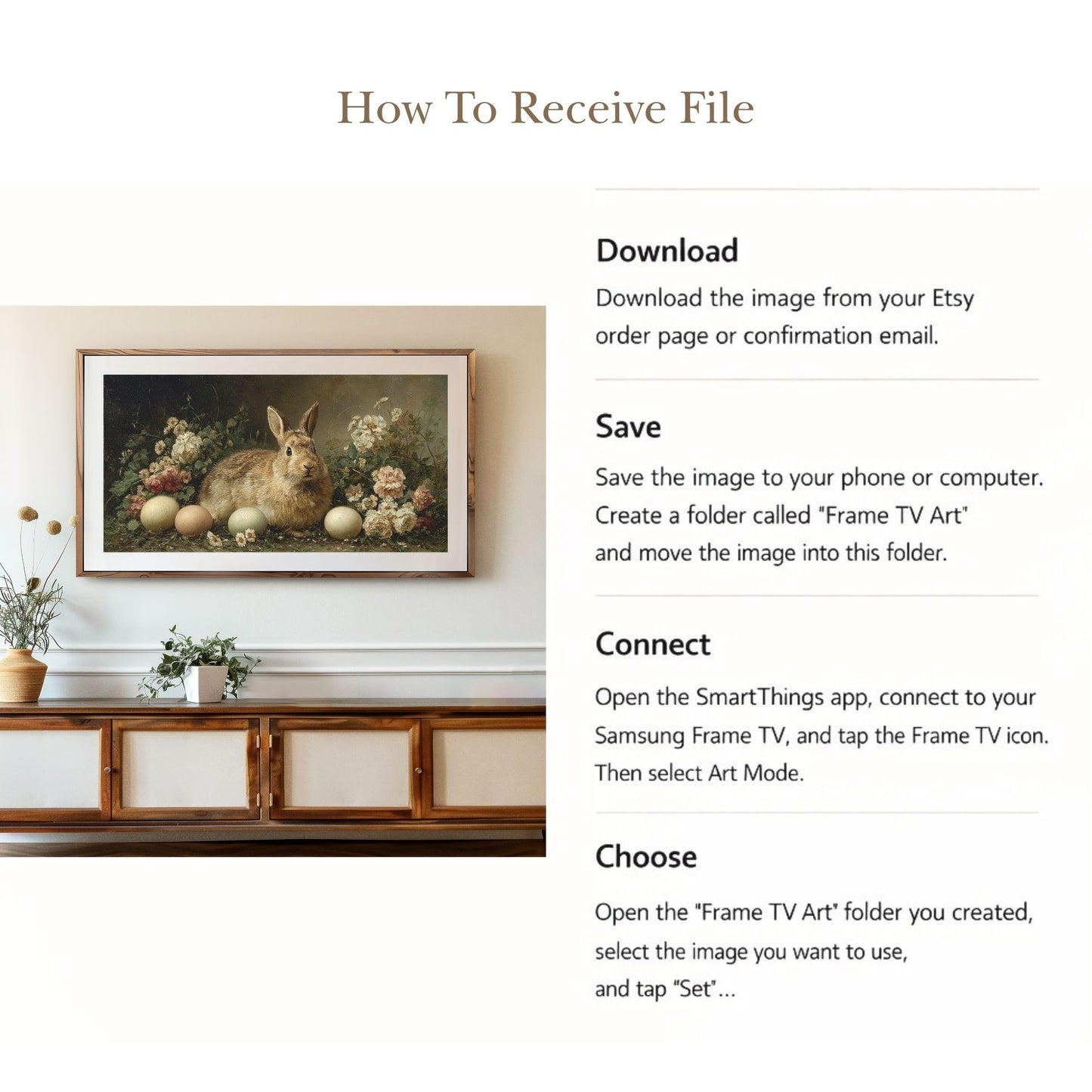 Fluffy Spring Treasures #18 | Digital TV Frame Art