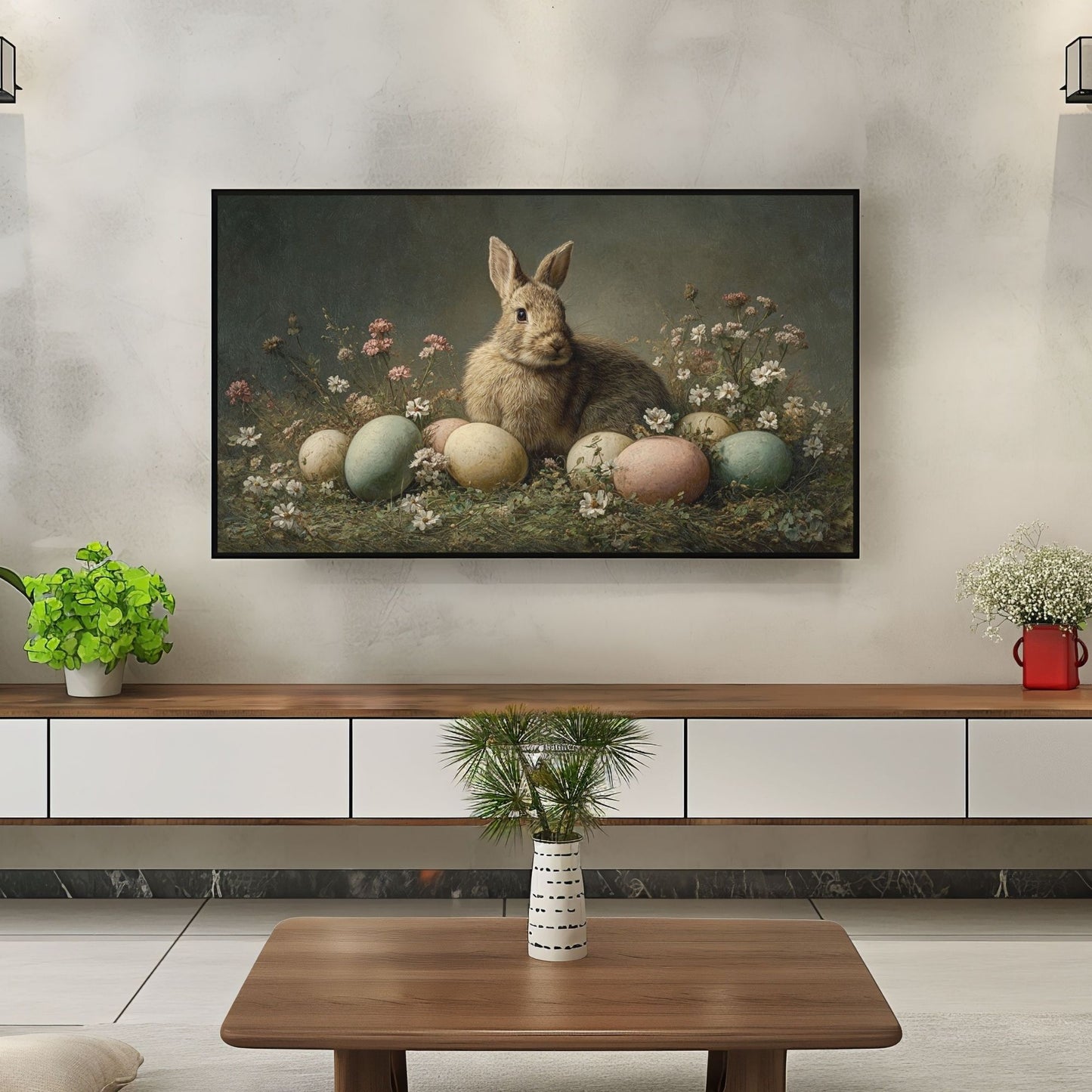Fluffy Spring Treasures #18 | Digital TV Frame Art