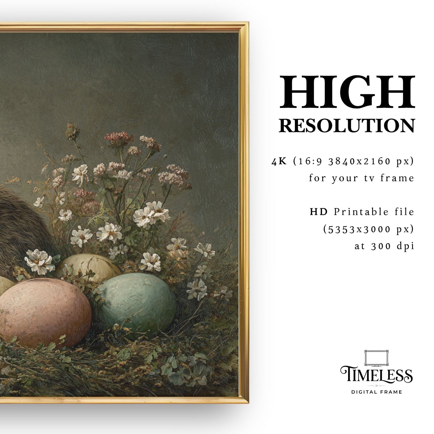 The Wild Rabbit's Secret and the Pastel Treasures #17 | Digital TV Frame Art