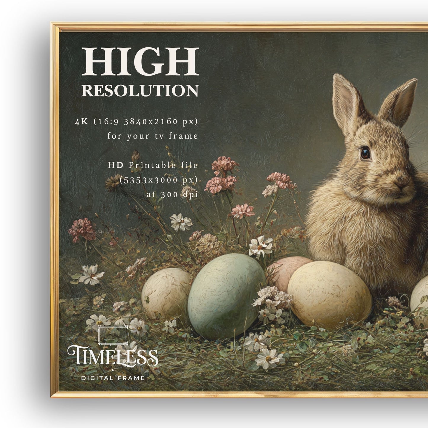 Fluffy Spring Treasures #18 | Digital TV Frame Art